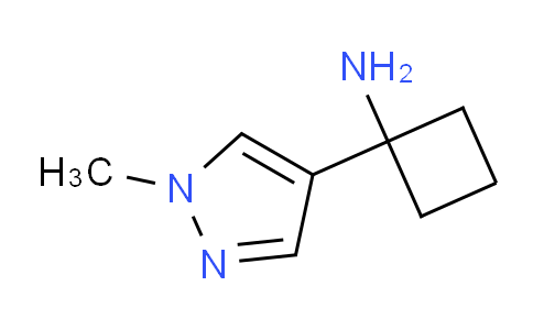 CAS No. 1500423-55-1, 1-(1-Methyl-1H-pyrazol-4-yl)cyclobutanamine