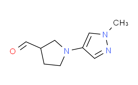 CAS No. 1707735-24-7, 1-(1-Methyl-1H-pyrazol-4-yl)pyrrolidine-3-carbaldehyde