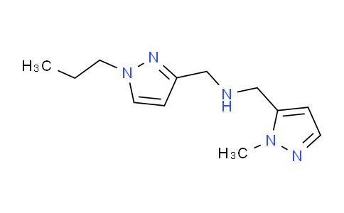 CAS No. 1006447-55-7, 1-(1-Methyl-1H-pyrazol-5-yl)-N-((1-propyl-1H-pyrazol-3-yl)methyl)methanamine