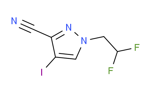 CAS No. 1354705-32-0, 1-(2,2-Difluoroethyl)-4-iodo-1H-pyrazole-3-carbonitrile