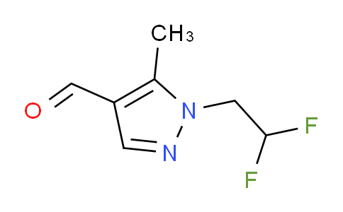 CAS No. 1170655-68-1, 1-(2,2-Difluoroethyl)-5-methyl-1H-pyrazole-4-carbaldehyde