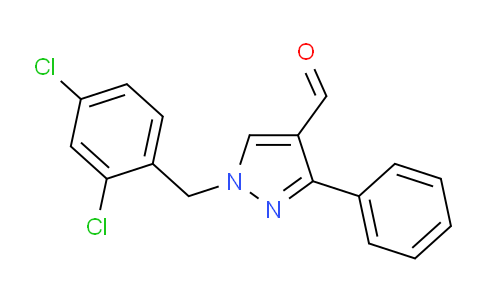 CAS No. 312275-55-1, 1-(2,4-Dichlorobenzyl)-3-phenyl-1H-pyrazole-4-carbaldehyde