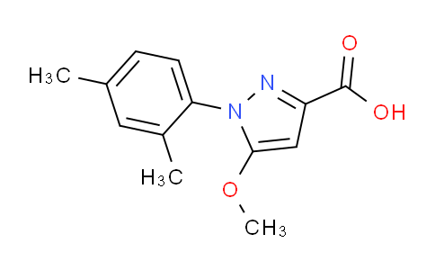 CAS No. 1344702-24-4, 1-(2,4-Dimethylphenyl)-5-methoxy-1H-pyrazole-3-carboxylic acid
