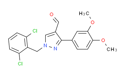 CAS No. 1015939-98-6, 1-(2,6-Dichlorobenzyl)-3-(3,4-dimethoxyphenyl)-1H-pyrazole-4-carbaldehyde