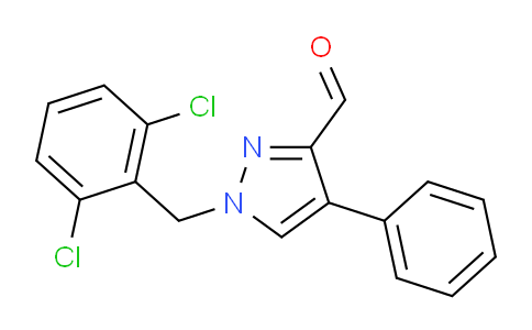 CAS No. 512809-87-9, 1-(2,6-Dichlorobenzyl)-4-phenyl-1H-pyrazole-3-carbaldehyde