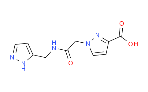 CAS No. 1159939-99-7, 1-(2-(((1H-Pyrazol-5-yl)methyl)amino)-2-oxoethyl)-1H-pyrazole-3-carboxylic acid