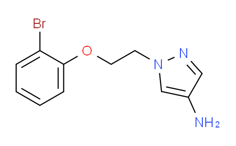 CAS No. 1240569-57-6, 1-(2-(2-Bromophenoxy)ethyl)-1H-pyrazol-4-amine