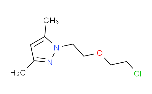 CAS No. 108223-78-5, 1-(2-(2-Chloroethoxy)ethyl)-3,5-dimethyl-1H-pyrazole
