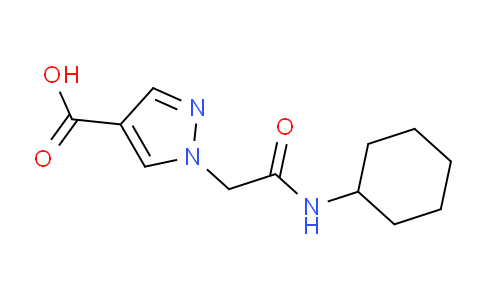 CAS No. 1006455-09-9, 1-(2-(Cyclohexylamino)-2-oxoethyl)-1H-pyrazole-4-carboxylic acid