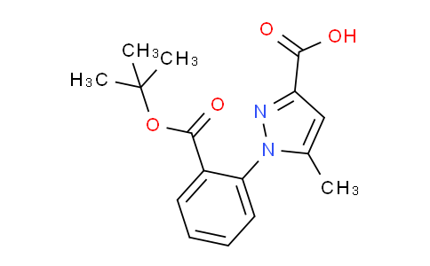 CAS No. 1246738-28-2, 1-(2-(tert-Butoxycarbonyl)phenyl)-5-methyl-1H-pyrazole-3-carboxylic acid