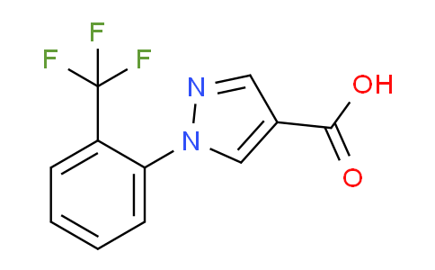 CAS No. 1260855-51-3, 1-(2-(Trifluoromethyl)phenyl)-1H-pyrazole-4-carboxylic acid