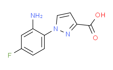 CAS No. 1170797-99-5, 1-(2-Amino-4-fluorophenyl)-1H-pyrazole-3-carboxylic acid