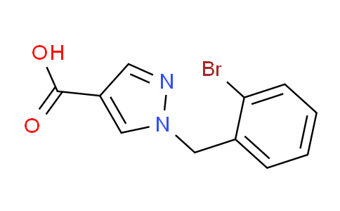 CAS No. 1154881-71-6, 1-(2-Bromobenzyl)-1H-pyrazole-4-carboxylic acid