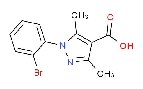 CAS No. 959578-21-3, 1-(2-Bromophenyl)-3,5-dimethyl-1H-pyrazole-4-carboxylic acid