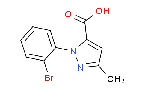 CAS No. 1448684-51-2, 1-(2-Bromophenyl)-3-methyl-1H-pyrazole-5-carboxylic acid