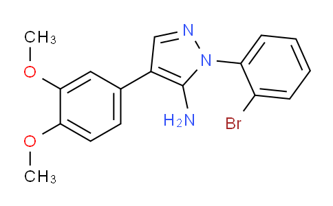 CAS No. 1003992-21-9, 1-(2-Bromophenyl)-4-(3,4-dimethoxyphenyl)-1H-pyrazol-5-amine