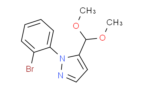 CAS No. 1269294-18-9, 1-(2-Bromophenyl)-5-(dimethoxymethyl)-1H-pyrazole