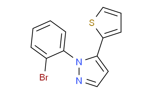 CAS No. 1269292-50-3, 1-(2-Bromophenyl)-5-(thiophen-2-yl)-1H-pyrazole