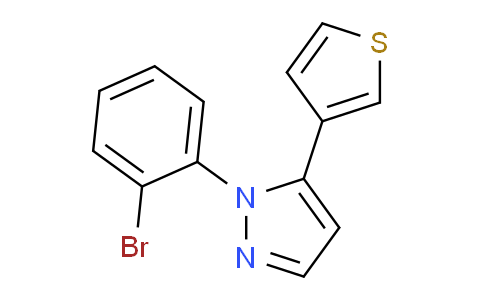 CAS No. 1269292-27-4, 1-(2-Bromophenyl)-5-(thiophen-3-yl)-1H-pyrazole