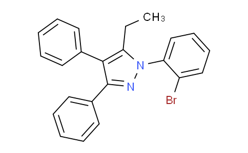 CAS No. 300658-42-8, 1-(2-Bromophenyl)-5-ethyl-3,4-diphenyl-1H-pyrazole