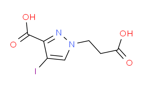 CAS No. 1354706-73-2, 1-(2-Carboxyethyl)-4-iodo-1H-pyrazole-3-carboxylic acid