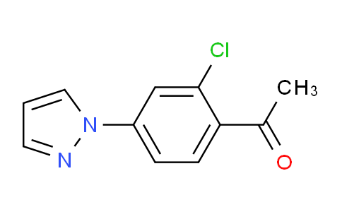1022154-85-3 | 1-(2-Chloro-4-(1H-pyrazol-1-yl)phenyl)ethanone