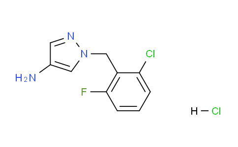 CAS No. 1147198-88-6, 1-(2-Chloro-6-fluorobenzyl)-1H-pyrazol-4-amine hydrochloride