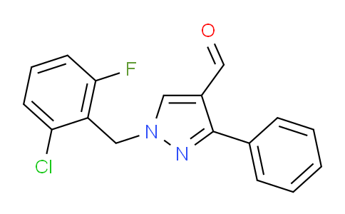 CAS No. 492426-26-3, 1-(2-Chloro-6-fluorobenzyl)-3-phenyl-1H-pyrazole-4-carbaldehyde