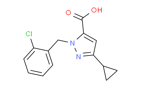 CAS No. 1239785-19-3, 1-(2-Chlorobenzyl)-3-cyclopropyl-1H-pyrazole-5-carboxylic acid