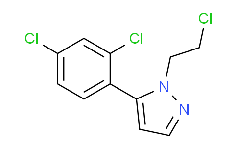 CAS No. 1710302-42-3, 1-(2-Chloroethyl)-5-(2,4-dichlorophenyl)-1H-pyrazole