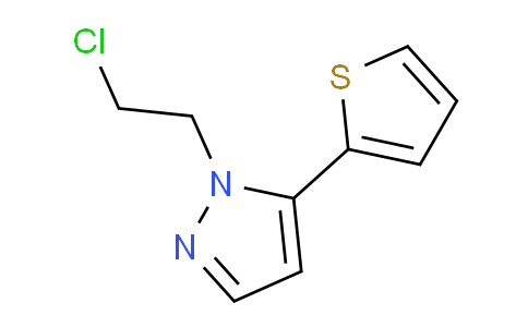 CAS No. 1707393-48-3, 1-(2-Chloroethyl)-5-(thiophen-2-yl)-1H-pyrazole