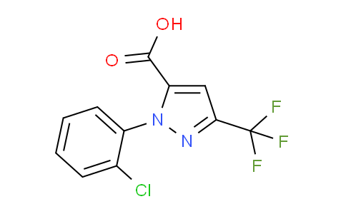 CAS No. 437711-25-6, 1-(2-Chlorophenyl)-3-(trifluoromethyl)-1H-pyrazole-5-carboxylic acid