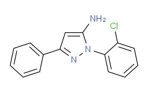 CAS No. 890764-10-0, 1-(2-Chlorophenyl)-3-phenyl-1H-pyrazol-5-amine