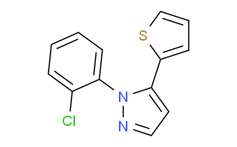 CAS No. 1269291-36-2, 1-(2-Chlorophenyl)-5-(thiophen-2-yl)-1H-pyrazole