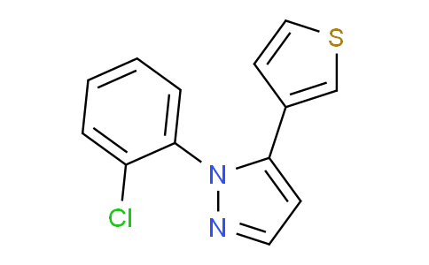 CAS No. 1269291-47-5, 1-(2-Chlorophenyl)-5-(thiophen-3-yl)-1H-pyrazole