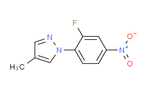 CAS No. 1172348-30-9, 1-(2-Fluoro-4-nitrophenyl)-4-methyl-1H-pyrazole