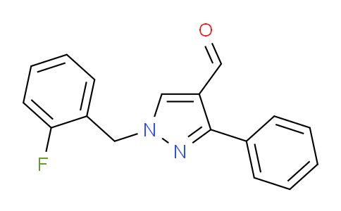 CAS No. 1006449-72-4, 1-(2-Fluorobenzyl)-3-phenyl-1H-pyrazole-4-carbaldehyde
