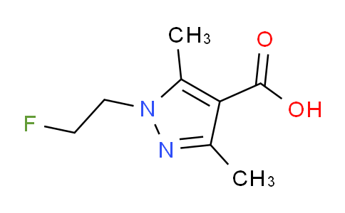 CAS No. 1427015-15-3, 1-(2-Fluoroethyl)-3,5-dimethyl-1H-pyrazole-4-carboxylic acid