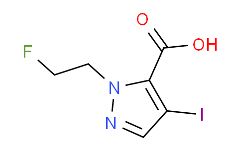 CAS No. 1429418-14-3, 1-(2-Fluoroethyl)-4-iodo-1H-pyrazole-5-carboxylic acid