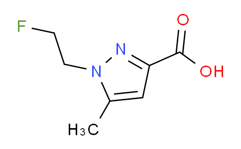 CAS No. 1427014-31-0, 1-(2-Fluoroethyl)-5-methyl-1H-pyrazole-3-carboxylic acid
