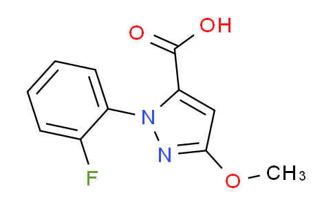 CAS No. 1781899-13-5, 1-(2-Fluorophenyl)-3-methoxy-1H-pyrazole-5-carboxylic acid