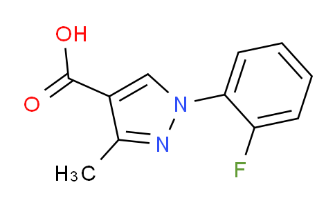 CAS No. 1152547-87-9, 1-(2-Fluorophenyl)-3-methyl-1H-pyrazole-4-carboxylic acid