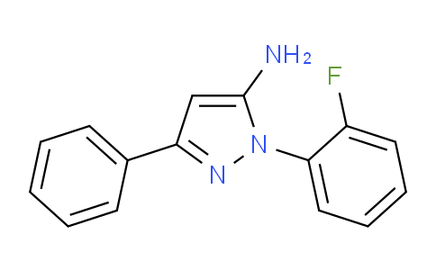 CAS No. 890764-08-6, 1-(2-Fluorophenyl)-3-phenyl-1H-pyrazol-5-amine