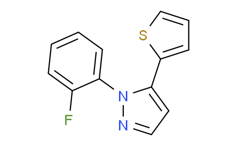 CAS No. 1269294-34-9, 1-(2-Fluorophenyl)-5-(thiophen-2-yl)-1H-pyrazole