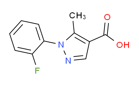 CAS No. 618092-40-3, 1-(2-Fluorophenyl)-5-methyl-1H-pyrazole-4-carboxylic acid