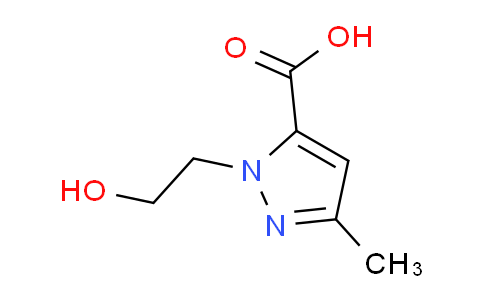 CAS No. 328071-25-6, 1-(2-Hydroxyethyl)-3-methyl-1H-pyrazole-5-carboxylic acid