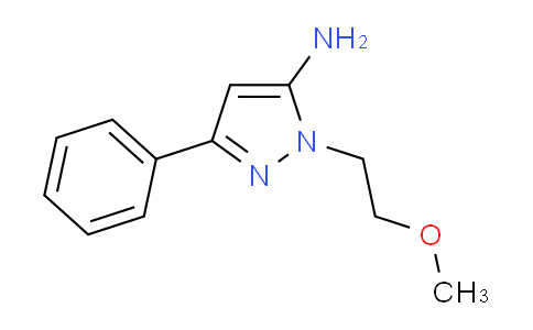 CAS No. 1349718-90-6, 1-(2-Methoxyethyl)-3-phenyl-1H-pyrazol-5-amine