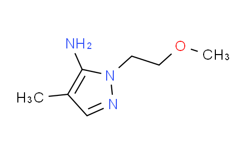 CAS No. 1448855-26-2, 1-(2-Methoxyethyl)-4-methyl-1H-pyrazol-5-amine