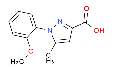 CAS No. 1225539-41-2, 1-(2-Methoxyphenyl)-5-methyl-1H-pyrazole-3-carboxylic acid