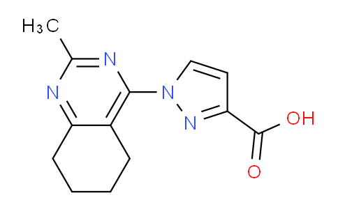 CAS No. 1707373-05-4, 1-(2-Methyl-5,6,7,8-tetrahydroquinazolin-4-yl)-1H-pyrazole-3-carboxylic acid